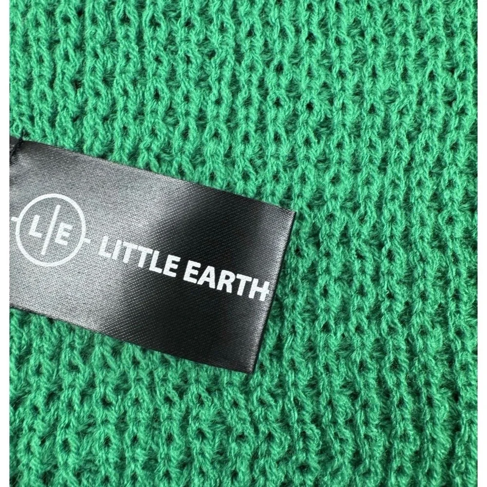Little Earth Oregon Ducks Scarf Unisex OS Green Waffle Knit Embroidered Logo
